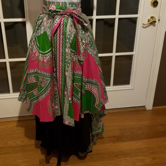 Custom made African print skirt - Picture 1 of 3